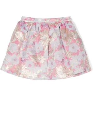 HUCKLEBONES LONDON Falda plisada con estampado floral
