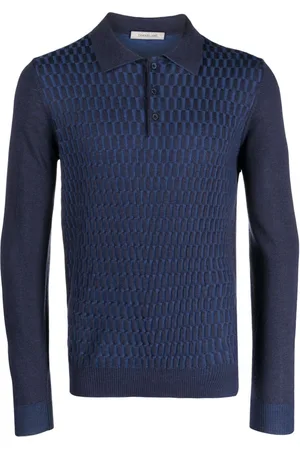 corneliani Falda estampada en intarsia