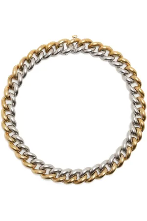 Shay 18kt yellow and white gold medium two-tone link bracelet