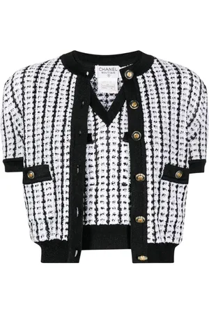 CHANEL Cárdigan y top de punto de tweed 1997