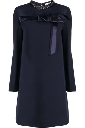 DICE KAYEK Vestido corto con apliques de cristal