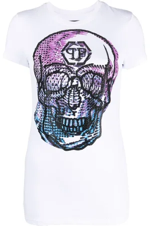 Philipp Plein Camiseta con calavera estampada