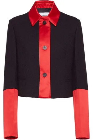 Salvatore Ferragamo Chaqueta corta con diseño colour block