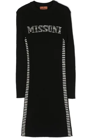 Missoni Vestido con logo en intarsia