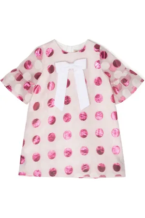 HUCKLEBONES LONDON Vestido con motivo de lunares y lazo