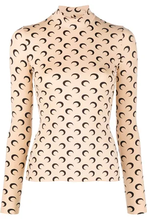 Marine Serre Top con estampado Crescent Moon