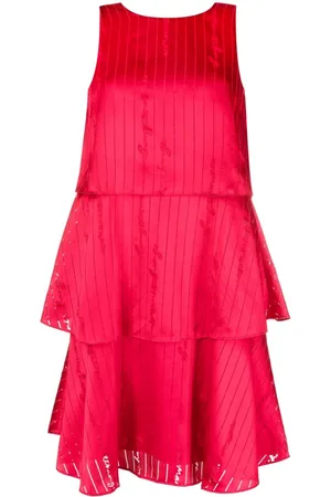 Armani Exchange Vestido corto con logo bordado