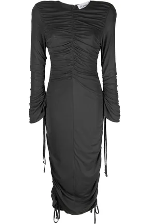 Cannari Concept Vestido W. Ruffles midi de manga larga