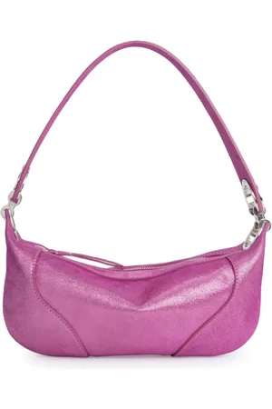 By Far Bolso de hombro Mini Amira con efecto metalizado