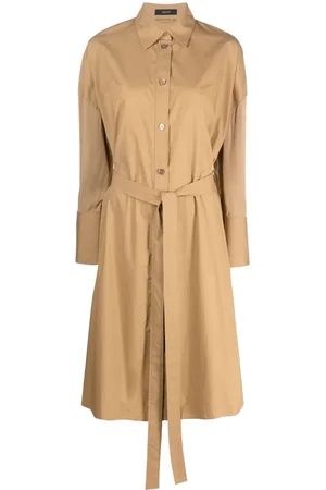 Joseph Vestido camisero con cintura anudada