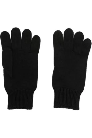 VERSACE Guantes con parche del logo