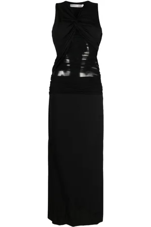CHRISTOPHER ESBER Vestido Semblance largo con capa de tul