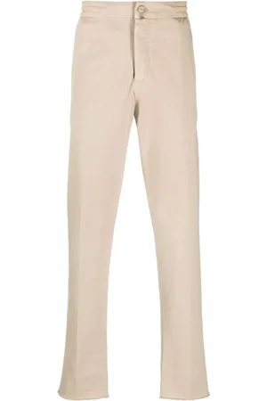 Kiton Pantalones chinos con parche del logo
