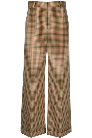 Kenzo Pantalones anchos a cuadros