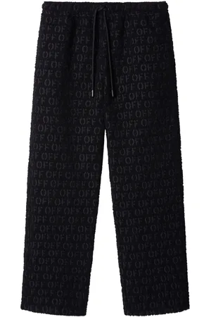 OFF-WHITE Pantalones con logo en jacquard