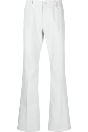 Courrèges Pantalones rectos con parche del logo