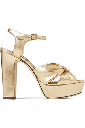 Jimmy Choo Sandalias Heloise con acabado metalizado