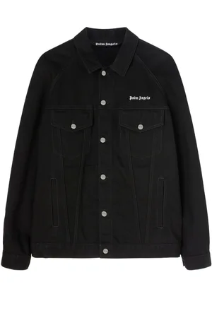 Palm Angels Chaqueta vaquera con logo bordado