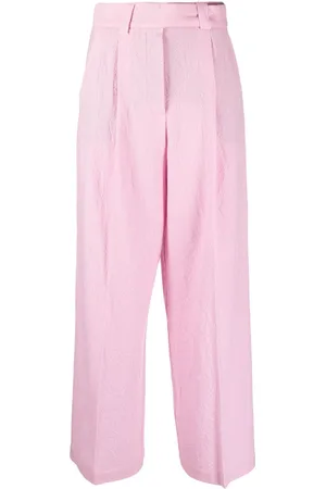 ALYSI Pantalones acampanados con pinzas