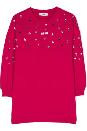 Msgm Vestido con logo estampado
