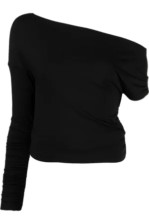 BLUMARINE Top asimétrico fruncido