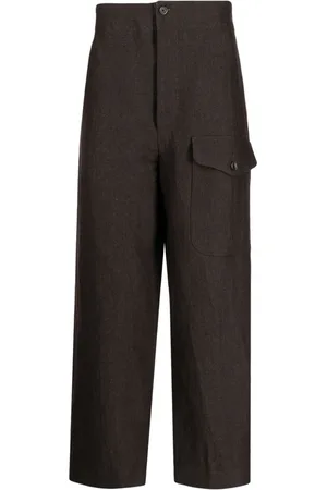 UMA WANG Pantalones Paxton con motivo de espiga