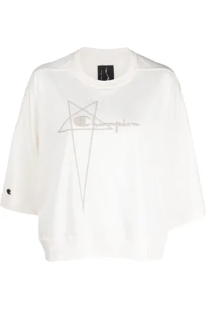 Rick Owens Camiseta Tommy con logo bordado