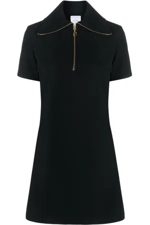 Patou Vestido con detalle de cremallera