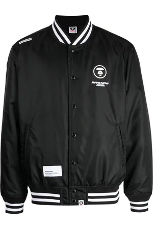 A Bathing Ape Chaqueta bomber con cuello estilo béisbol