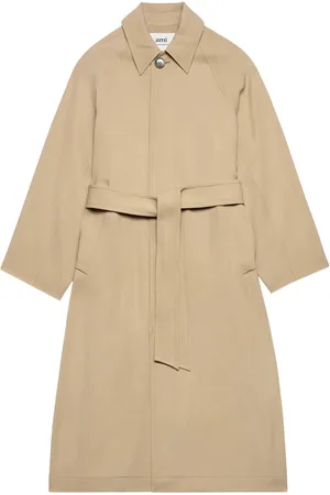 Ami Gabardina con botones y cinturón
