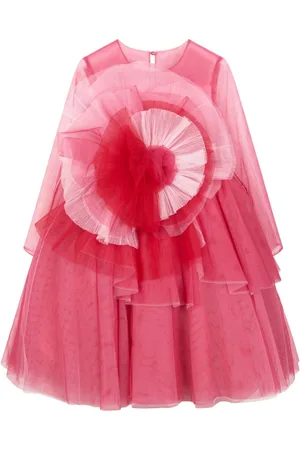 Marchesa Notte Vestido con apliques florales