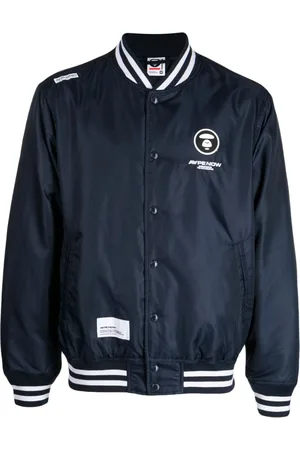 A Bathing Ape Chaqueta bomber con cuello estilo béisbol