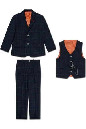 House of Cavani Traje a cuadros con botones