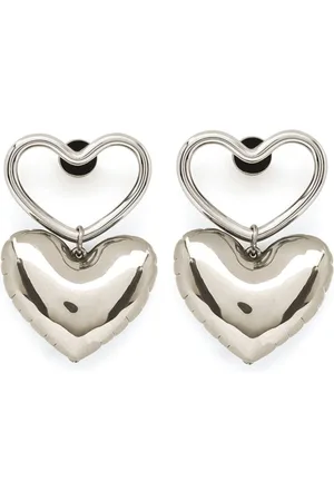 Nina Ricci Pendientes Blow Up con charm de corazón