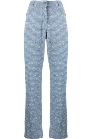 REMAIN Pantalones rectos de bouclé