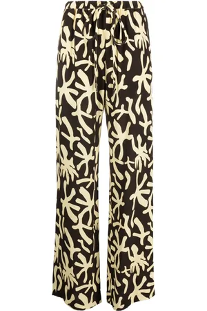 Nanushka Pantalones con cordones y estampado abstracto