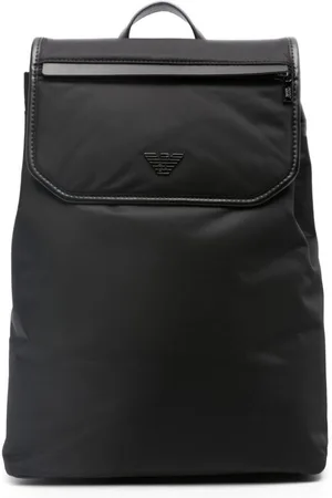 Emporio Armani Mochila con placa del logo