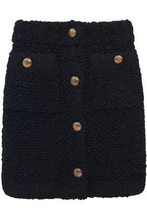 Prada Minifalda de bouclé con botones