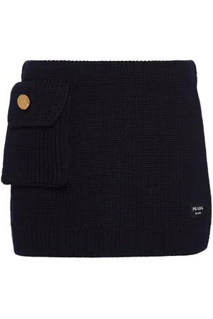 Prada Minifalda de canalé