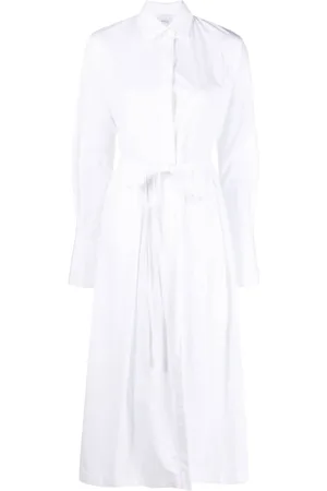 Patou Vestido camisero con cintura lazada