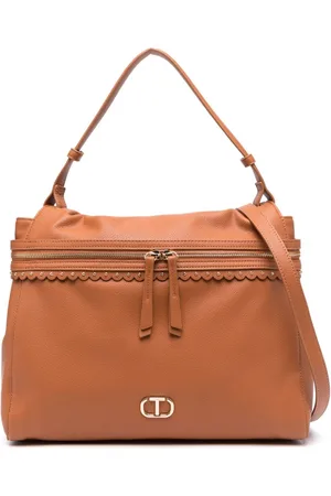 Twin-Set Bolso con placa del logo