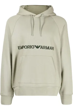 Emporio Armani Sudadera con capucha y logo bordado