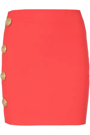 Balmain Falda corta asimétrica