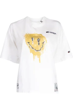 Maison Mihara Yasuhiro Camiseta con logo bordado