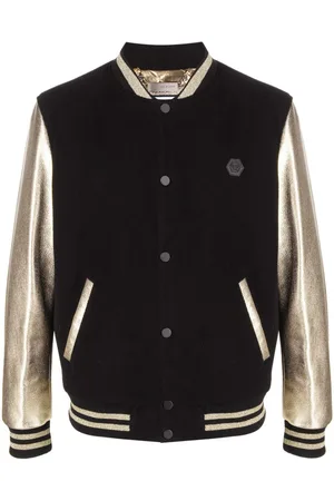 Philipp Plein Chaqueta bomber con efecto metalizado