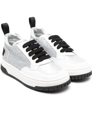Moschino Zapatillas con cordones y purpurina