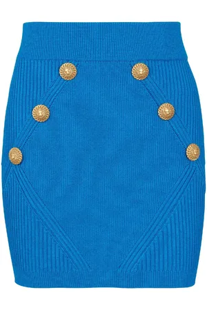 Balmain Minifalda con botones en relieve