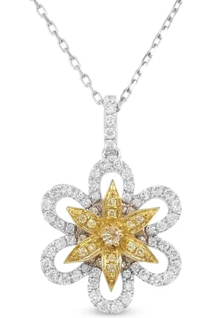 HYT Jewelry Collar en oro blanco y amarillo de 18kt con diamantes