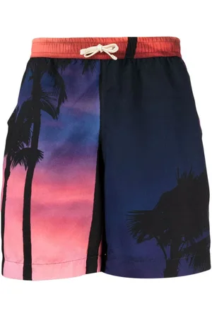 BLUE SKY INN Pantalones cortos con motivo de palmeras