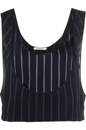 Gauchere Top sin mangas Mini Mirror a rayas